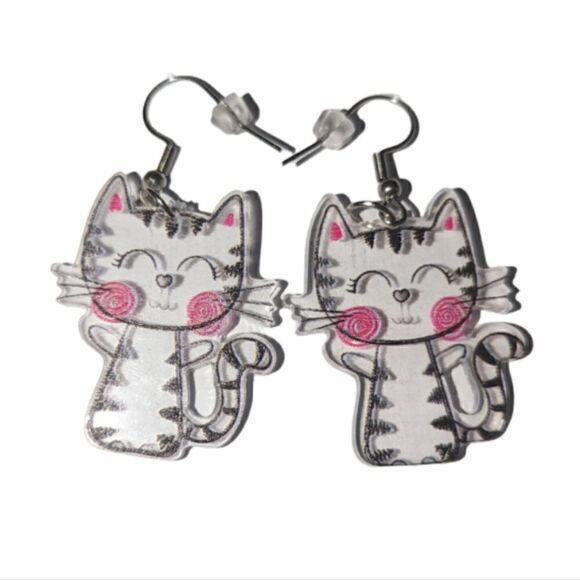 Cat Earrings   - Picture 3 of 6